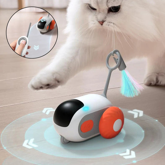 Remote Control Interactive Cat Car Toy USB Charging Chasing Automatic Self-moving Remote Smart Control Car Interactive Cat Toy Pet Products - DCCOMPUTERS