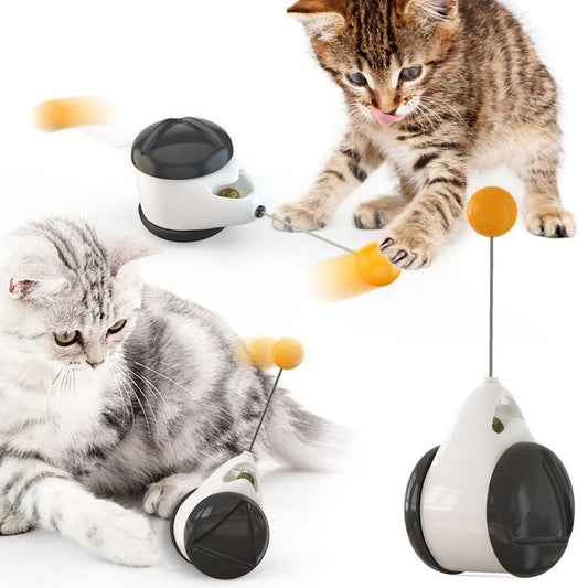 Electric Automatic Lifting Motion Cat Toy Interactive Puzzle Smart Pet Cat Teaser Ball Pet Supply Lifting Toys - DCCOMPUTERS