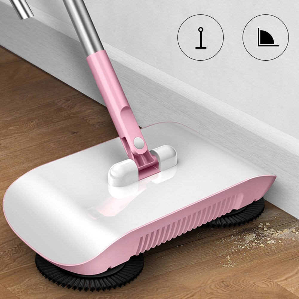 Hand Push Sweeper Household Broom Dustpan Mop Floor All-in-one Machine Gift Mop Sweeper - DCCOMPUTERS