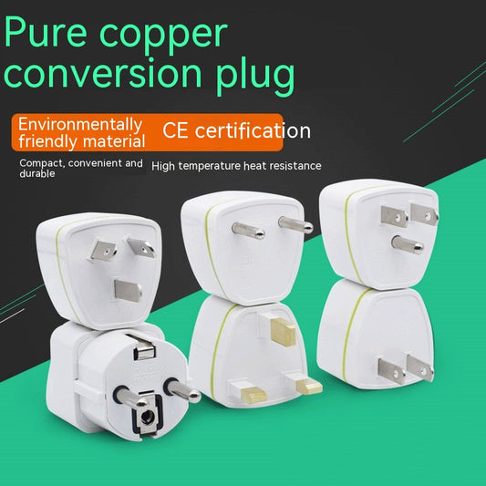 Pure Copper Global Travel Conversion Plug