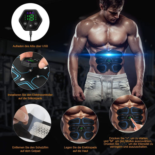 Digital Display Abdominal Muscle Patch EMS Muscle Massage - DCCOMPUTERS